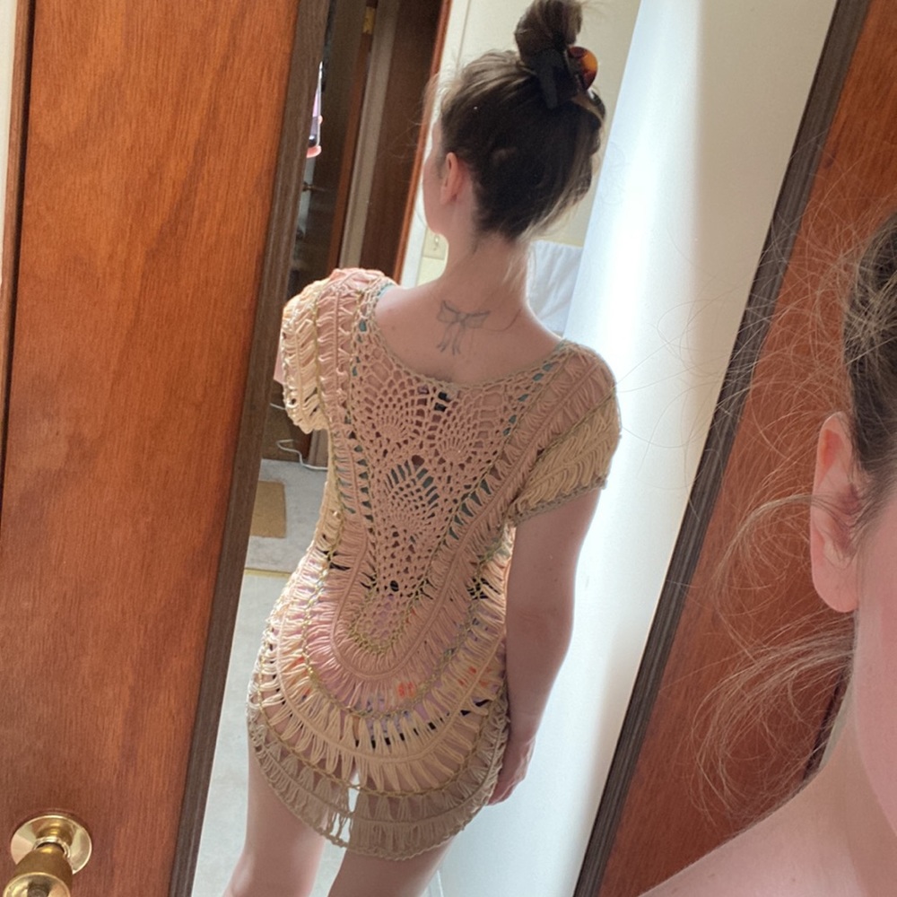 🩰[ Questions ] Intricate Knitted Tunic / Coverup - Picture 12 of 12